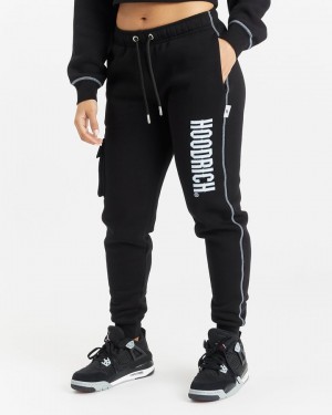 Black/White/Blue Hoodrich OG Distinct Slim Fit Jogger Joggers | 7429-PTUBS