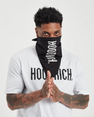 Black/White Hoodrich OG Core Bandana Ballys & Bandanas | 7395-SBECG