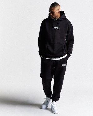 Black/White Hoodrich OG Core Small Logo Tracksuit Set Tracksuit | 0736-BQIXL