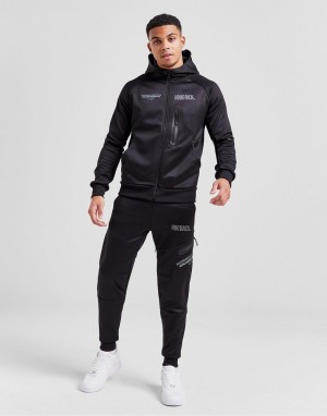 Black Hoodrich Cycle Joggers Joggers | JTX-048217