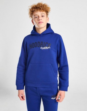 Blue Hoodrich Certify Overhead Hoodie Junior Hoodies | GEPALMW-47