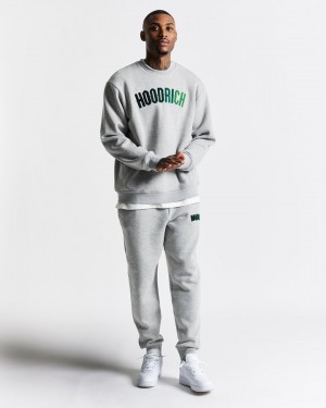 Grey/Green Hoodrich OG Kraze Joggers Joggers | 7492-AXOBQ