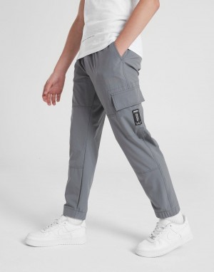 Grey Hoodrich Area Woven Cargo Track Pants Junior Cargo Pants | OAZYVXU-94