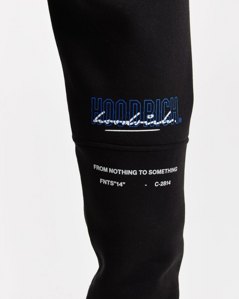 Black/Déjà vu Blue/White Hoodrich OG Blend V2 Joggers Bottoms | 6253-EFHAM