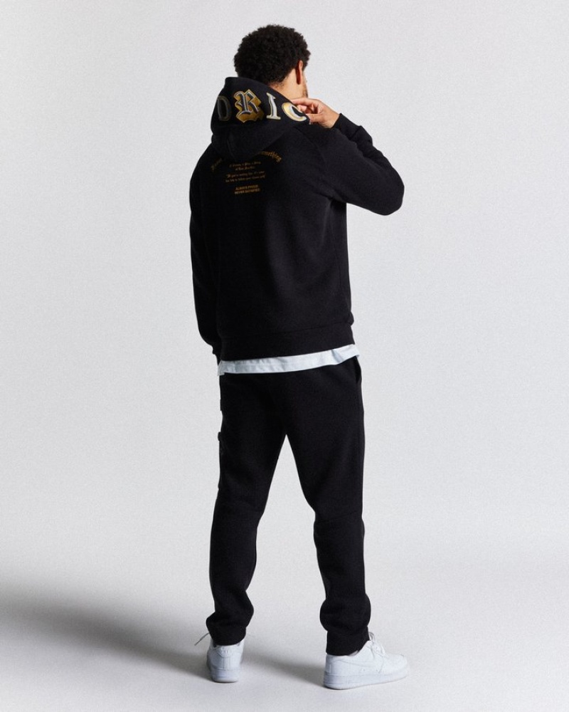 Black/Gold/Grey Hoodrich Stature Jogger Joggers | 7146-OWIEB