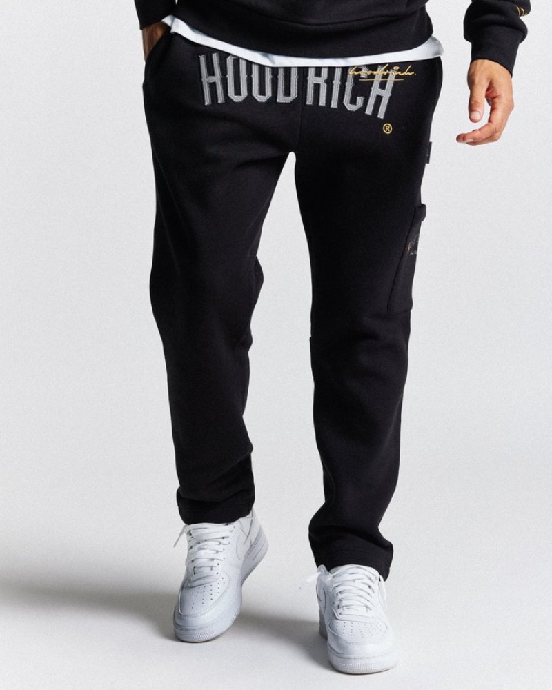 Black/Gold/Grey Hoodrich Stature Jogger Joggers | 7146-OWIEB