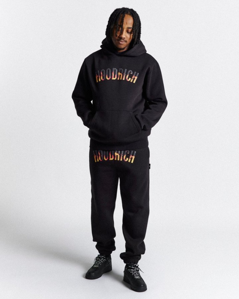 Black/Grey/Orange Hoodrich Blaze Jogger Joggers | 9206-GQRUK