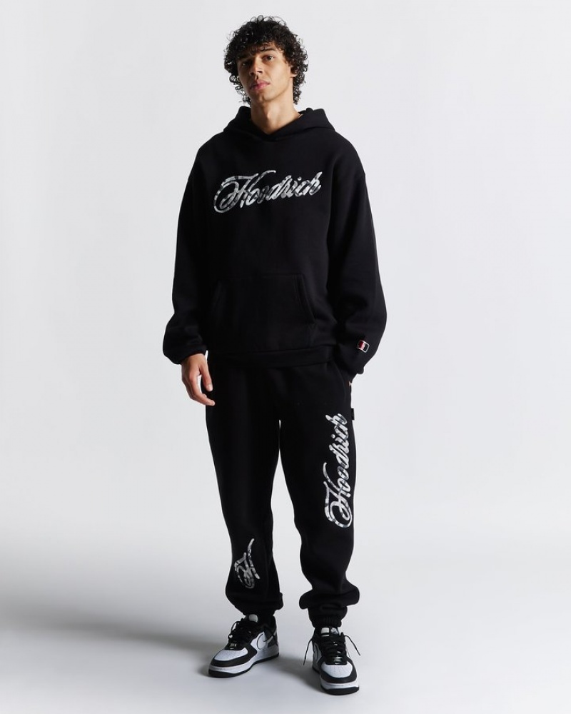 Black/Grey/White Hoodrich Catch Joggers Joggers | 1078-SDWPU