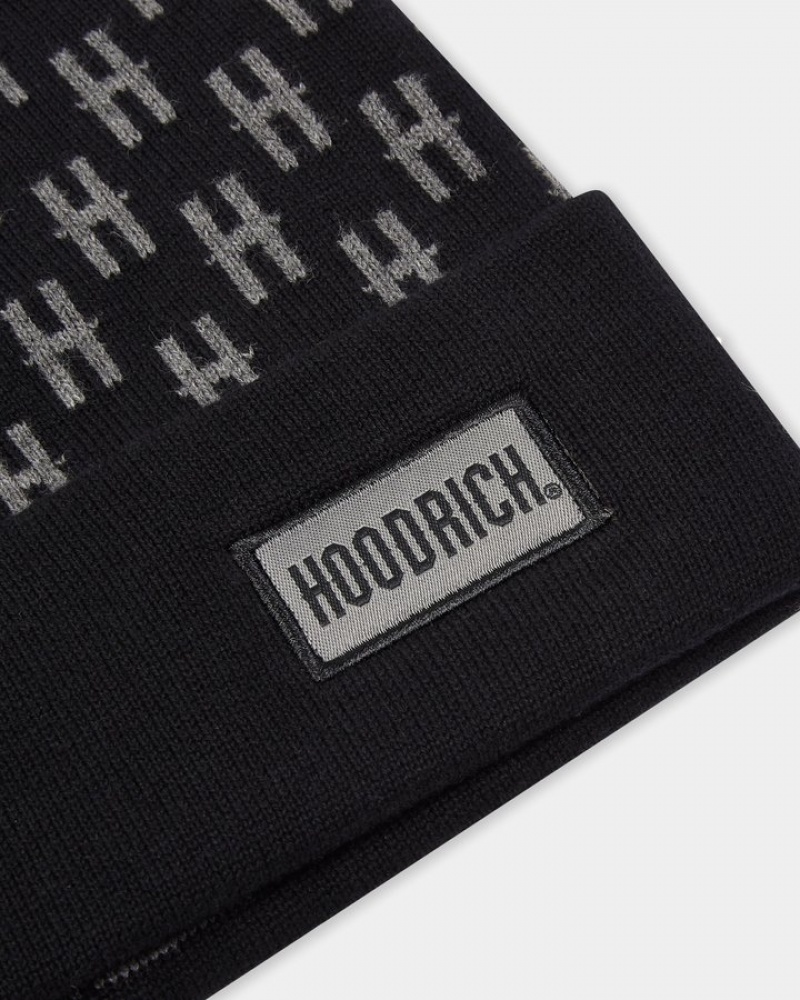 Black/Grey Hoodrich OG Exclusive Beanie Headwear | 4971-XWQYB