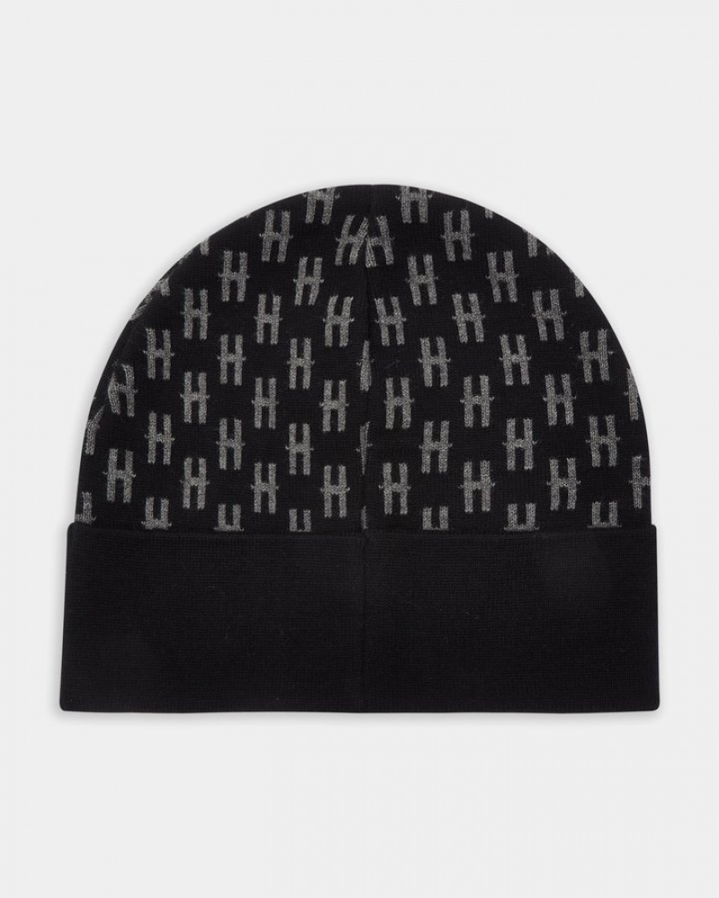 Black/Grey Hoodrich OG Exclusive Beanie Headwear | 4971-XWQYB