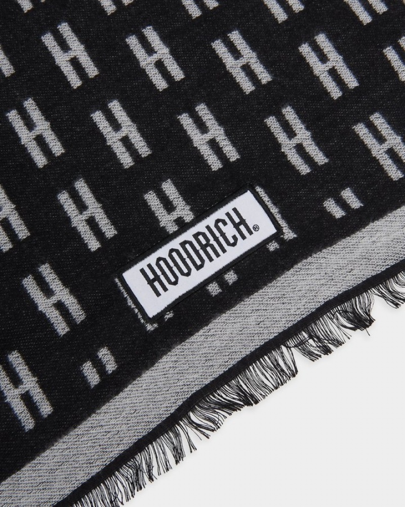 Black/Grey Hoodrich OG Exclusive Reversible Scarf Gloves and Scarves | 4067-DCIXL