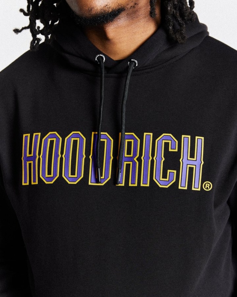 Black/Purple/Yellow Hoodrich Crush Tracksuit Set Tracksuit | 4783-ICWEP