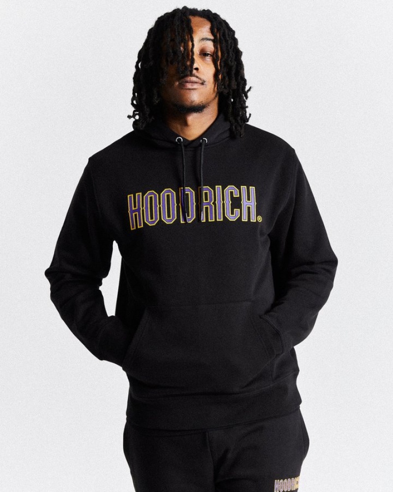 Black/Purple/Yellow Hoodrich Crush Tracksuit Set Tracksuit | 4783-ICWEP