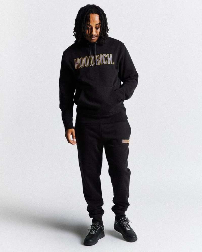 Black/Purple/Yellow Hoodrich Crush Tracksuit Set Tracksuit | 4783-ICWEP