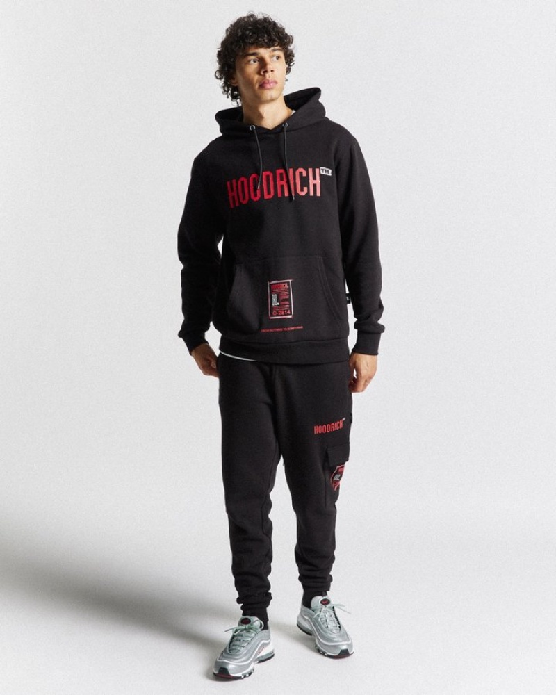 Black/Red/White Hoodrich OG Akira V7 Cargo Joggers Joggers | 9174-ZYAJV