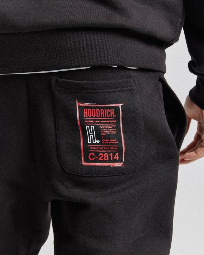 Black/Red/White Hoodrich OG Akira V7 Cargo Joggers Joggers | 9174-ZYAJV