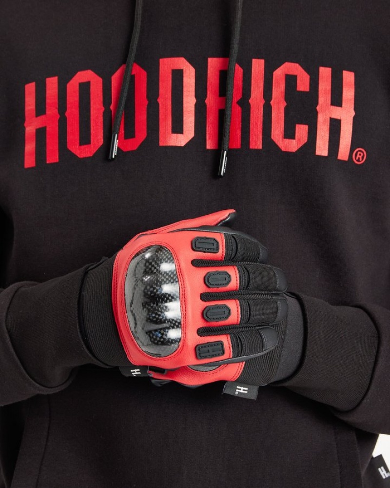 Black/Red Hoodrich OG Tactical Gloves Gloves and Scarves | 3576-RSIXB