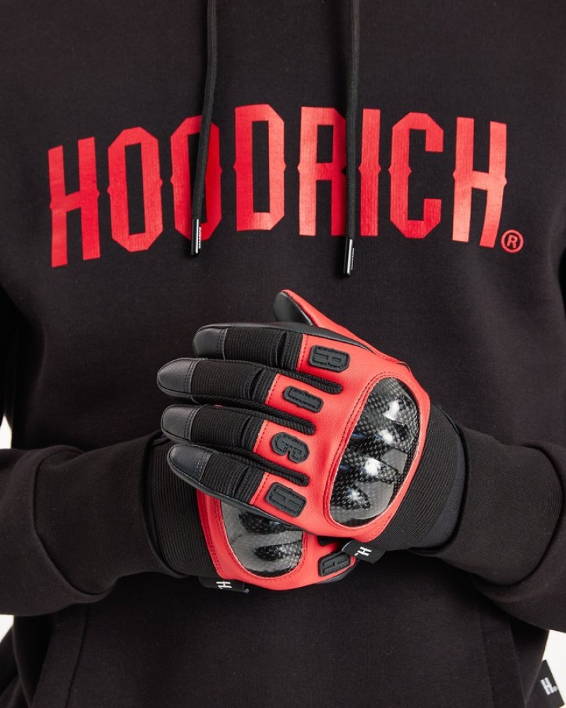 Black/Red Hoodrich OG Tactical Gloves Gloves and Scarves | 3576-RSIXB