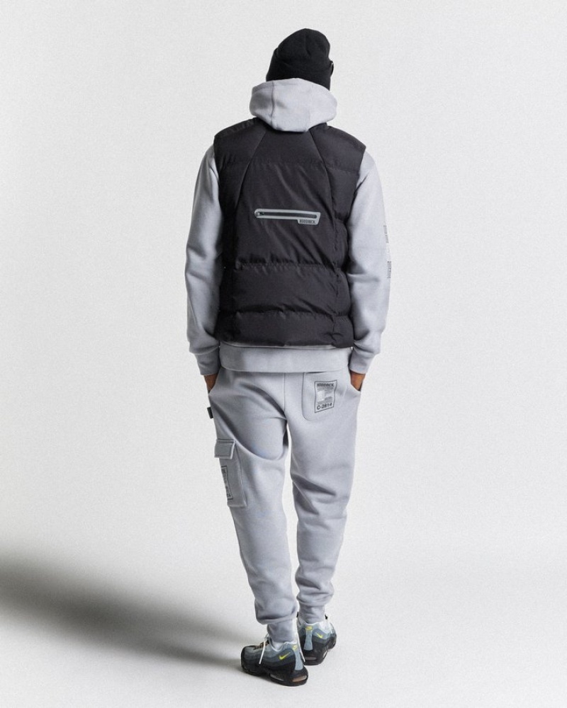 Black/Reflective Hoodrich Cosmos Gilet Outerwear | 4123-QJYZW