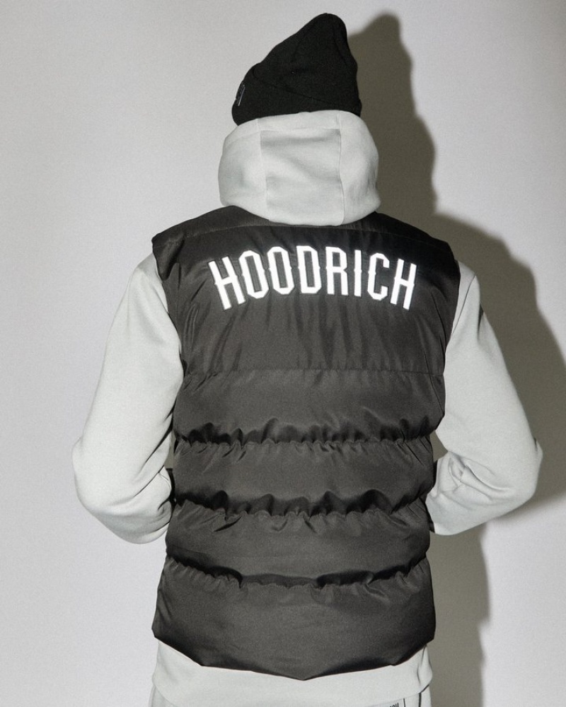 Black/Reflective Hoodrich OG Stack Gilet Outerwear | 5980-STLZN