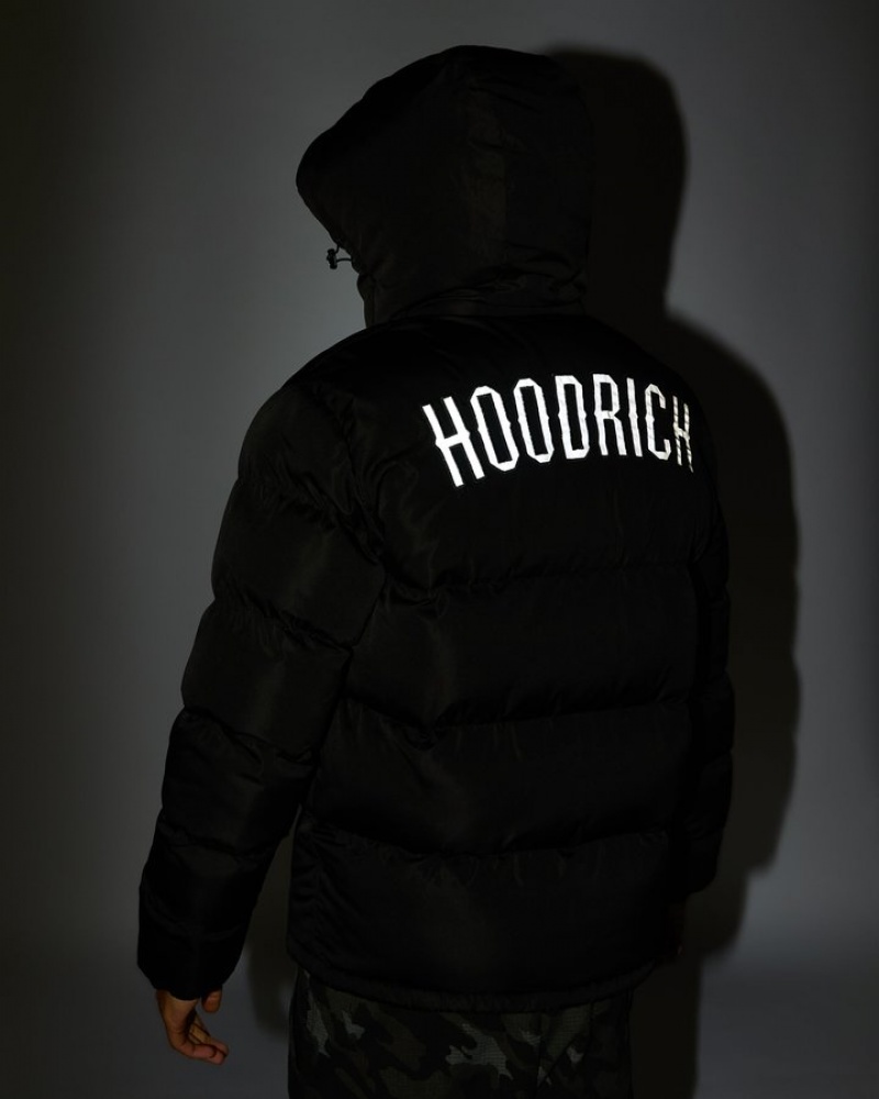 Black/Reflective Hoodrich OG Stack Jacket Outerwear | 0985-TVACN