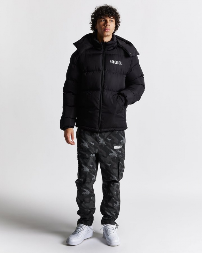 Black/Reflective Hoodrich OG Stack Jacket Outerwear | 0985-TVACN