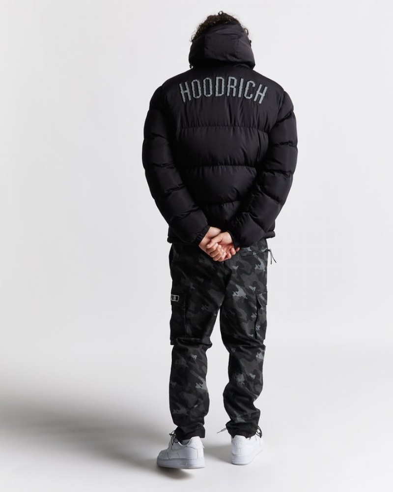 Black/Reflective Hoodrich OG Stack Jacket Outerwear | 0985-TVACN