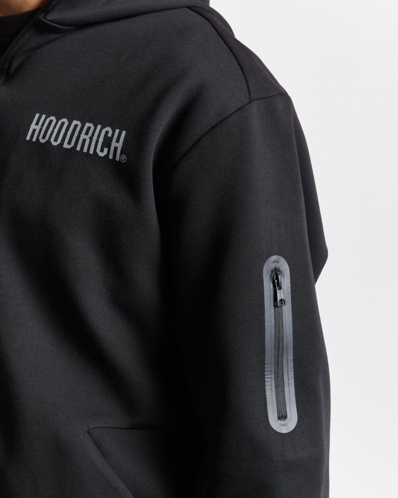 Black/Reflective Hoodrich OG Virtue Full Zip Hoodie Hoodies | 3251-WGNVI