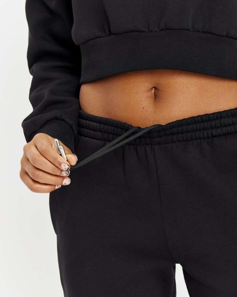 Black/Silver/Orange Hoodrich Aura Jogger Sweatshirts | 8069-XOMPK