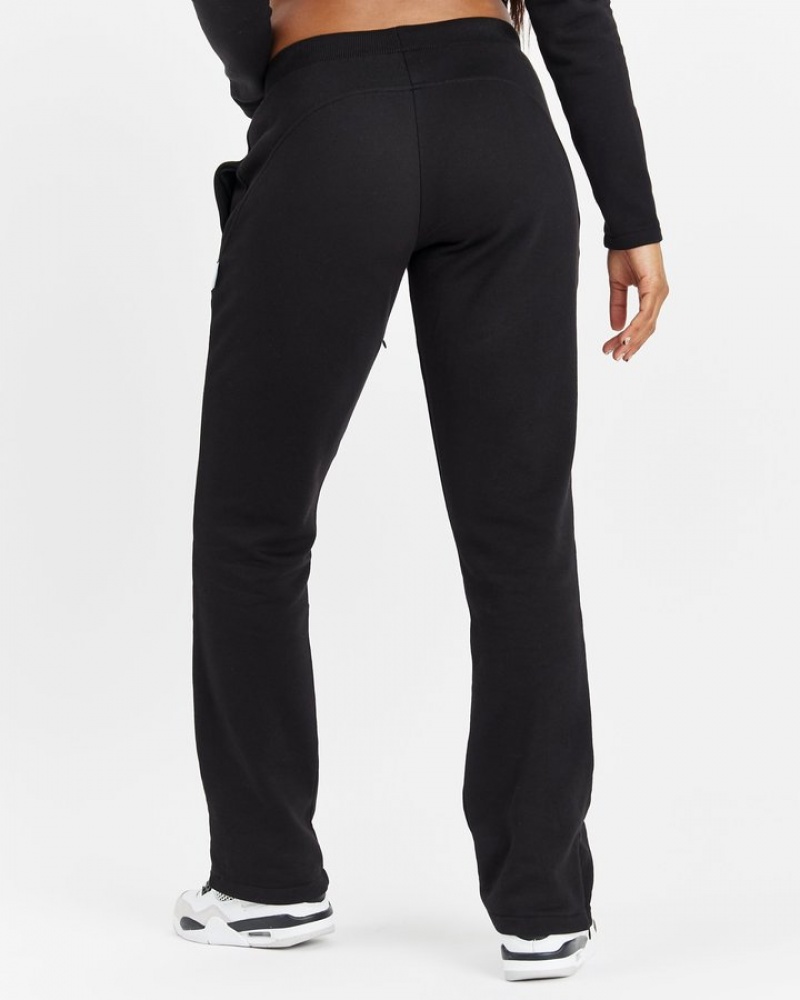 Black/Silver Hoodrich Form Slim Open Hem Jogger Joggers | 7419-PAYDN