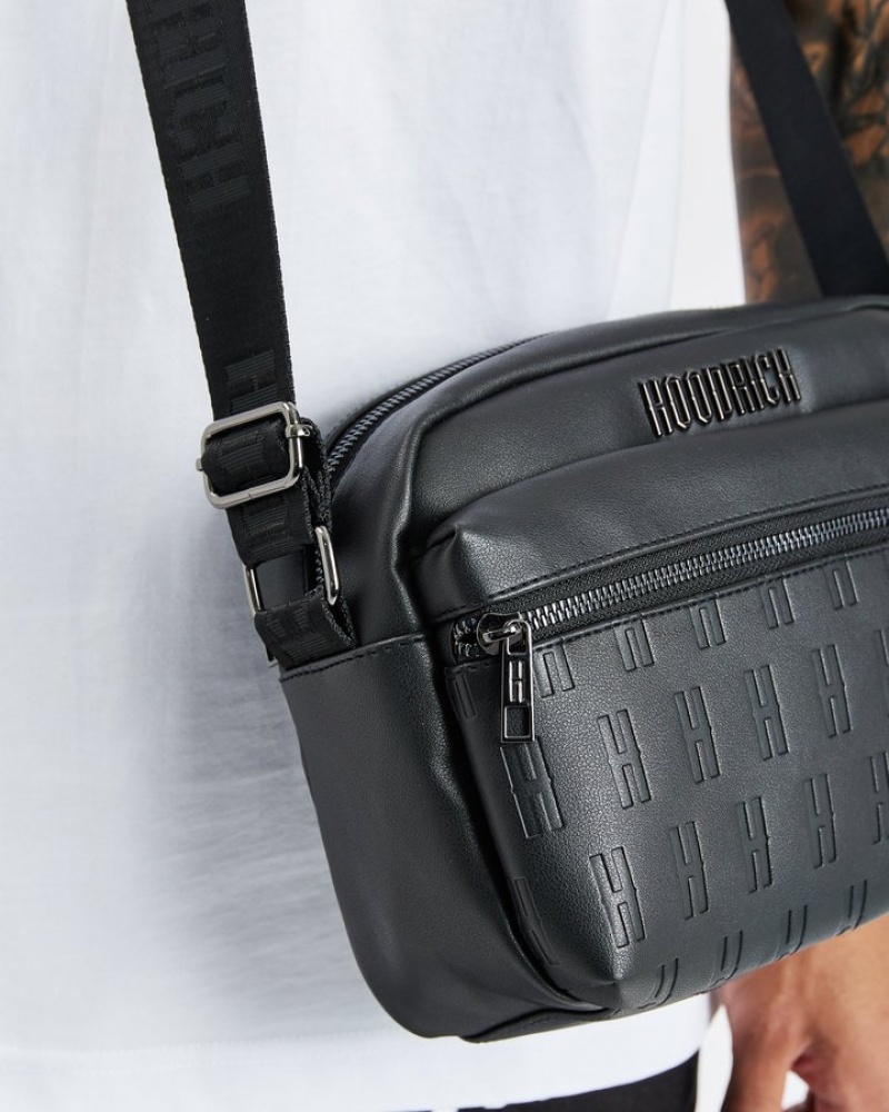 Black/Silver Hoodrich OG Exclusive Cross Body Bag Bags | 3576-LWQSF