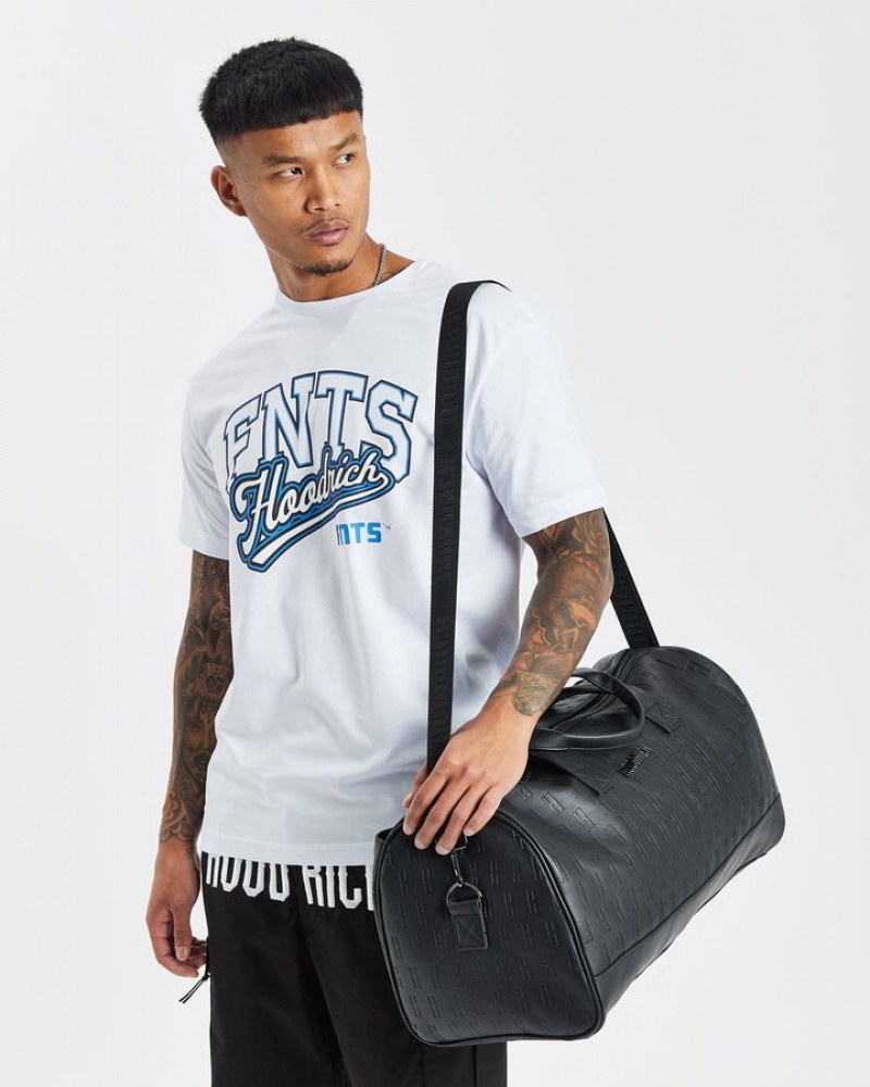 Black/Silver Hoodrich OG Exclusive Holdall Bags | 4021-QDZBH