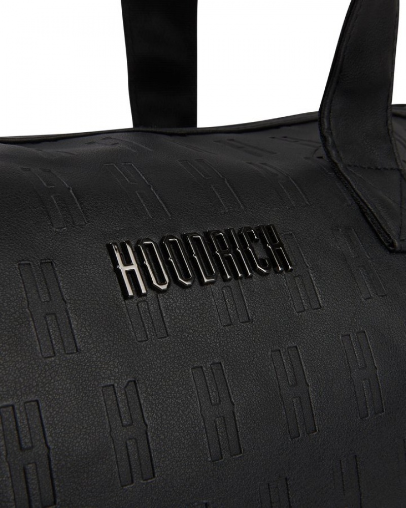 Black/Silver Hoodrich OG Exclusive Holdall Bags | 4021-QDZBH