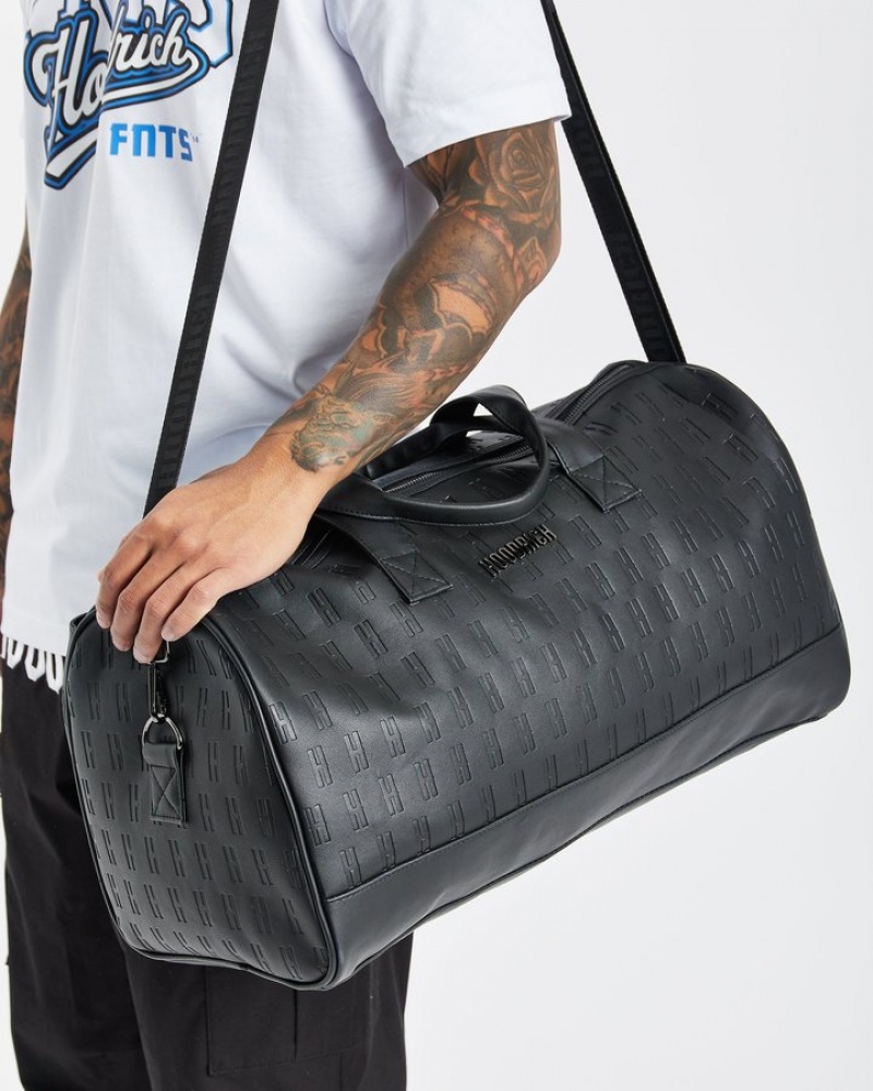 Black/Silver Hoodrich OG Exclusive Holdall Bags | 4021-QDZBH