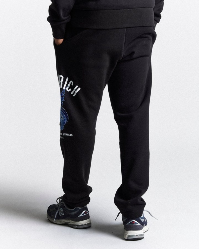 Black/White/Blue Hoodrich Beast Jogger Joggers | 4592-MFYCP