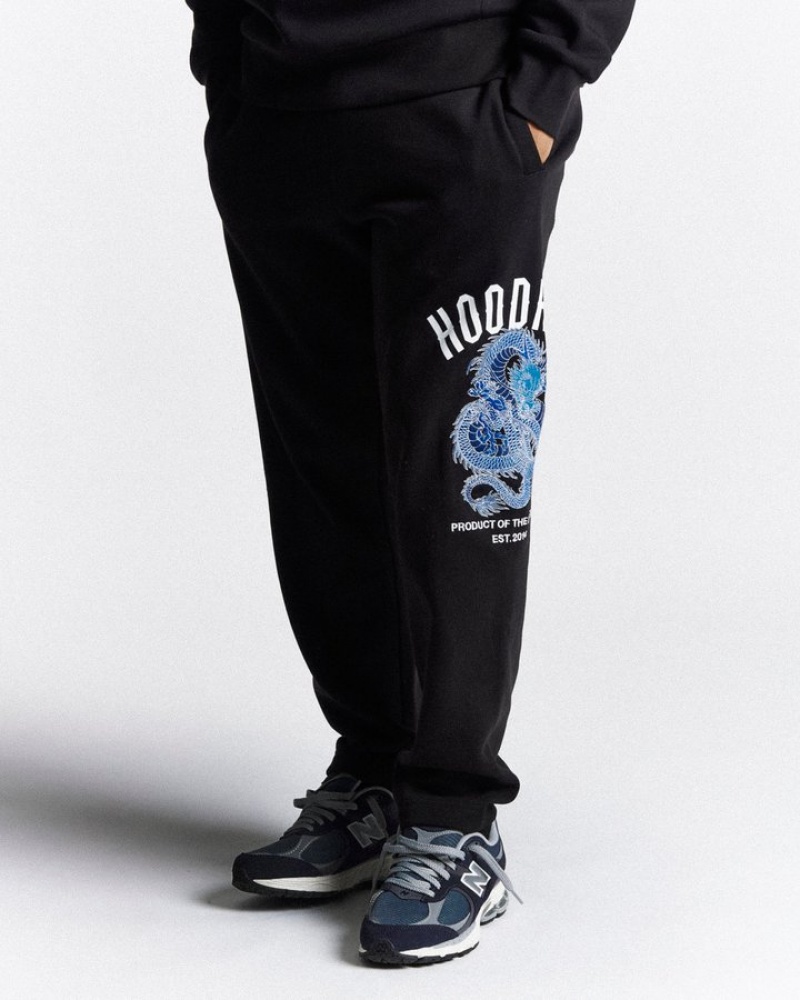 Black/White/Blue Hoodrich Beast Jogger Joggers | 4592-MFYCP