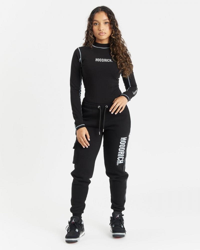 Black/White/Blue Hoodrich OG Distinct Bodysuit Bodysuits | 6812-UWGBT