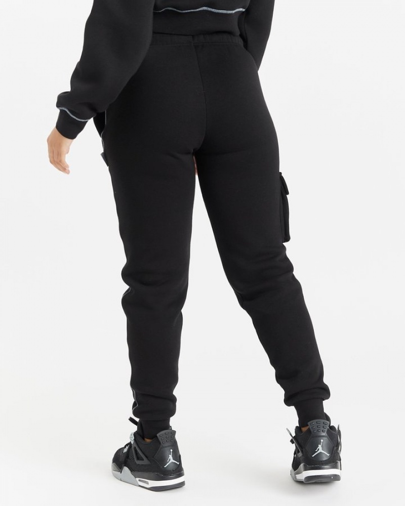 Black/White/Blue Hoodrich OG Distinct Slim Fit Jogger Joggers | 7429-PTUBS