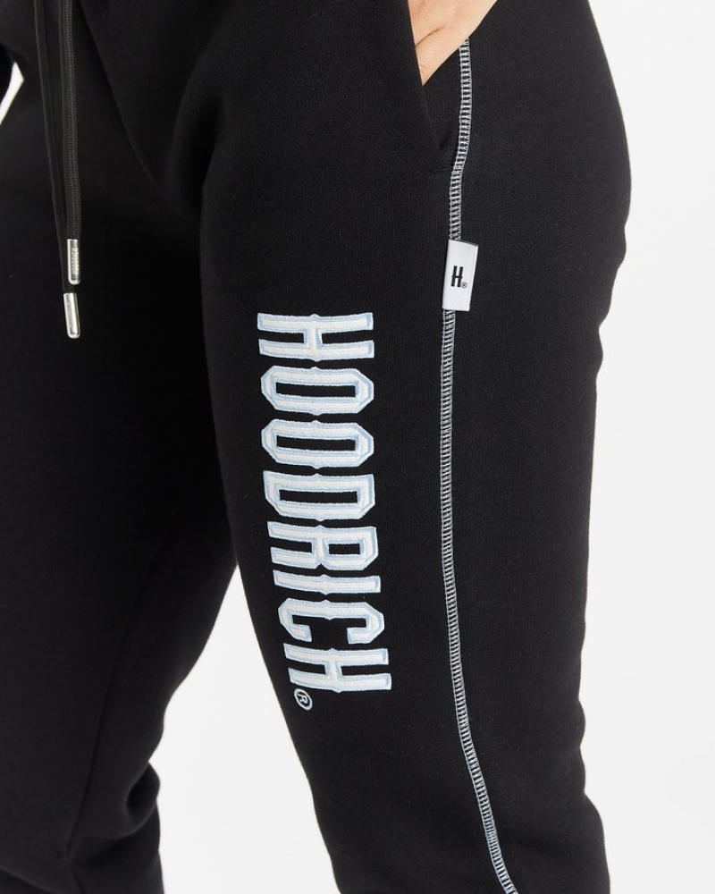 Black/White/Blue Hoodrich OG Distinct Slim Fit Jogger Joggers | 7429-PTUBS