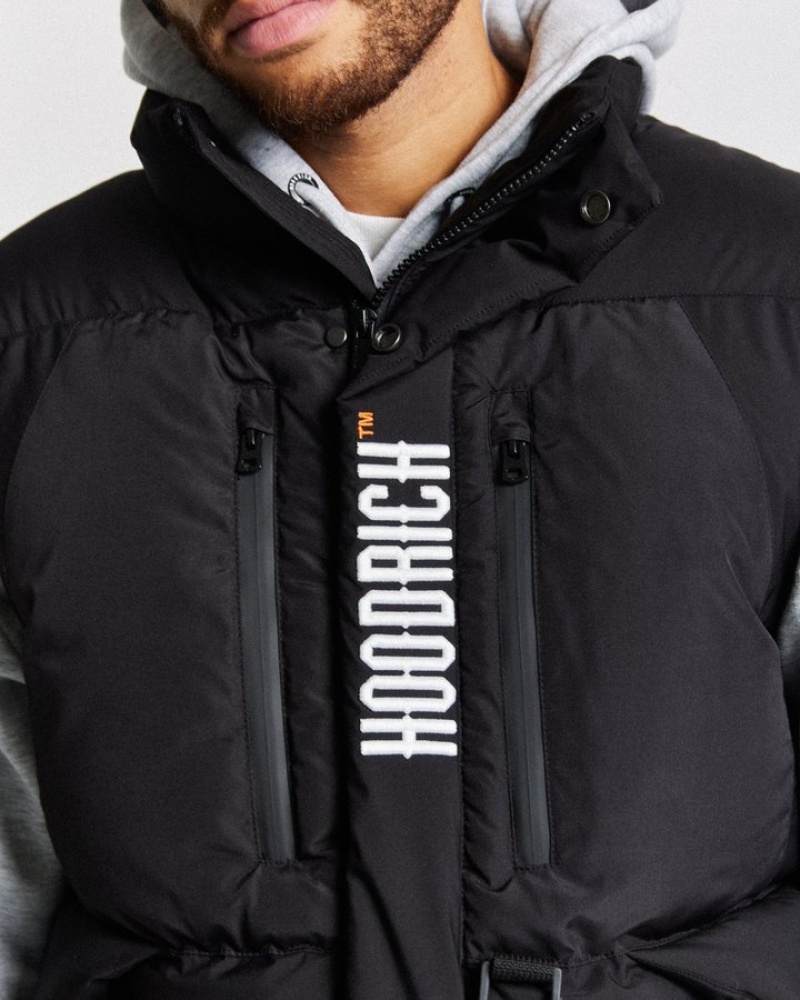 Black/White/Flame Hoodrich Limit Gilet Outerwear | 2769-ODGUY