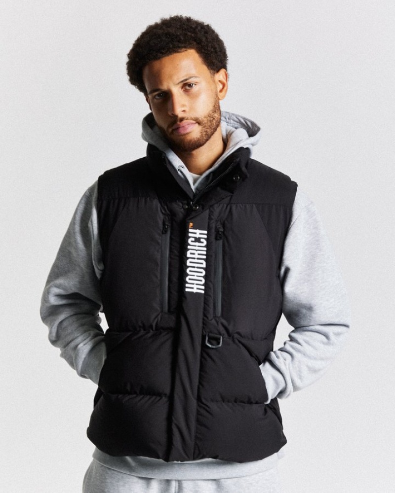 Black/White/Flame Hoodrich Limit Gilet Outerwear | 2769-ODGUY