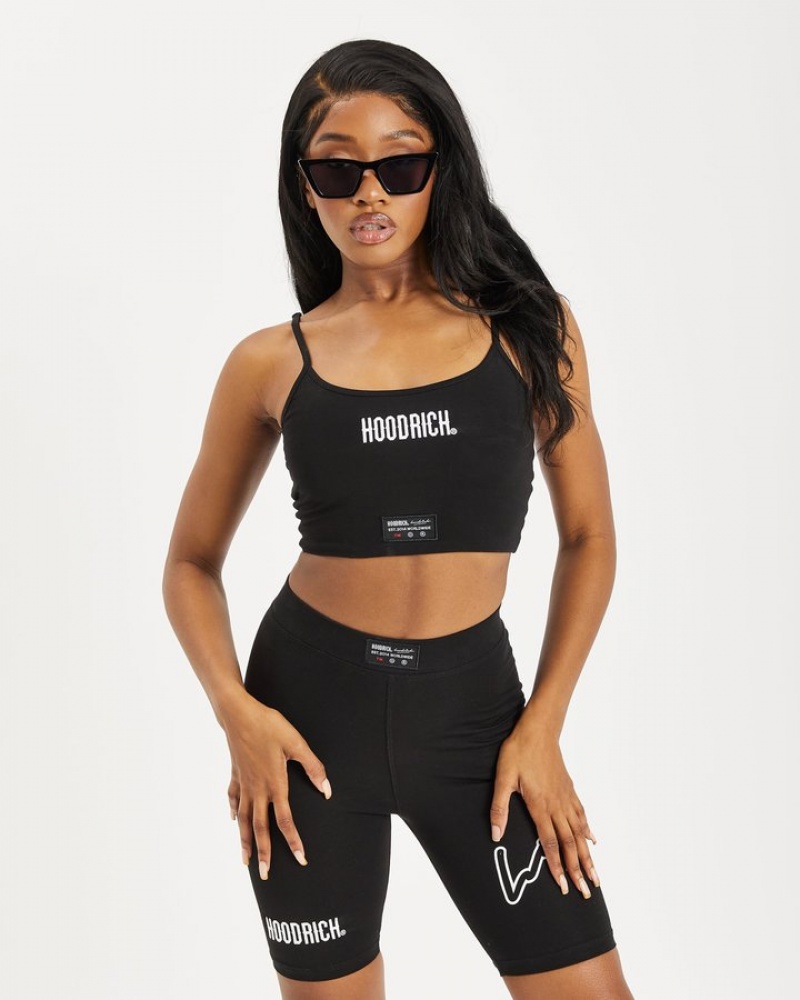 Black/White/Mars Red Hoodrich OG Crate Bralette Tops | 3165-ELVJO