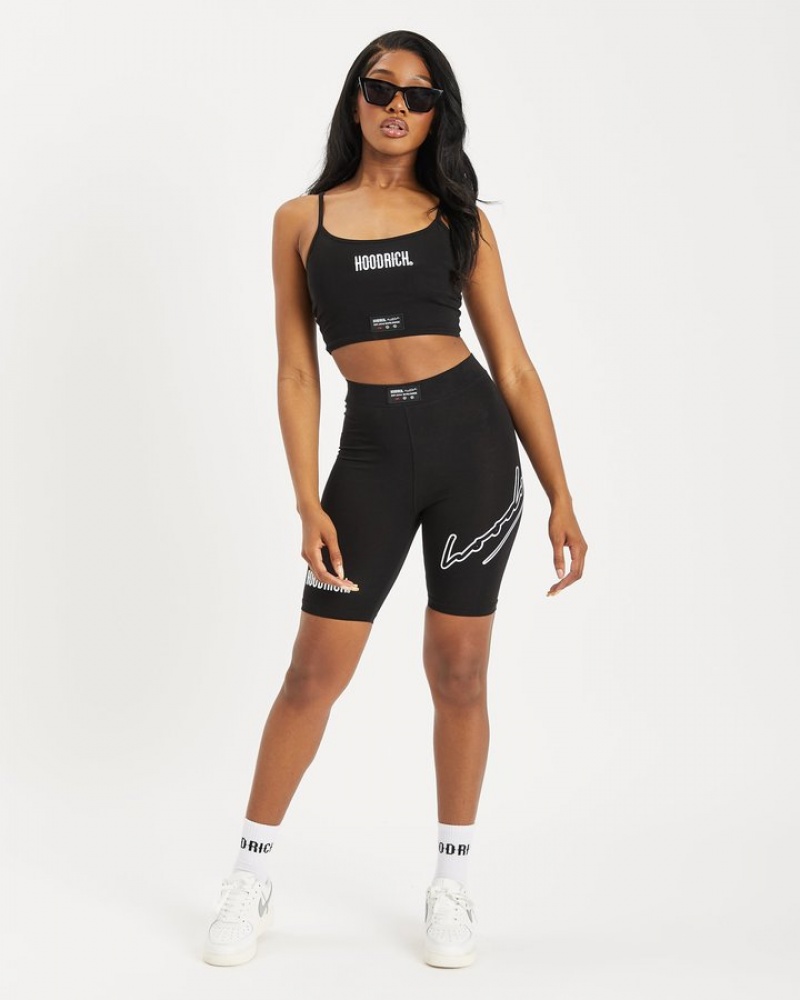 Black/White/Mars Red Hoodrich OG Crate Cycling Shorts Cycling Shorts | 8759-YEHZC