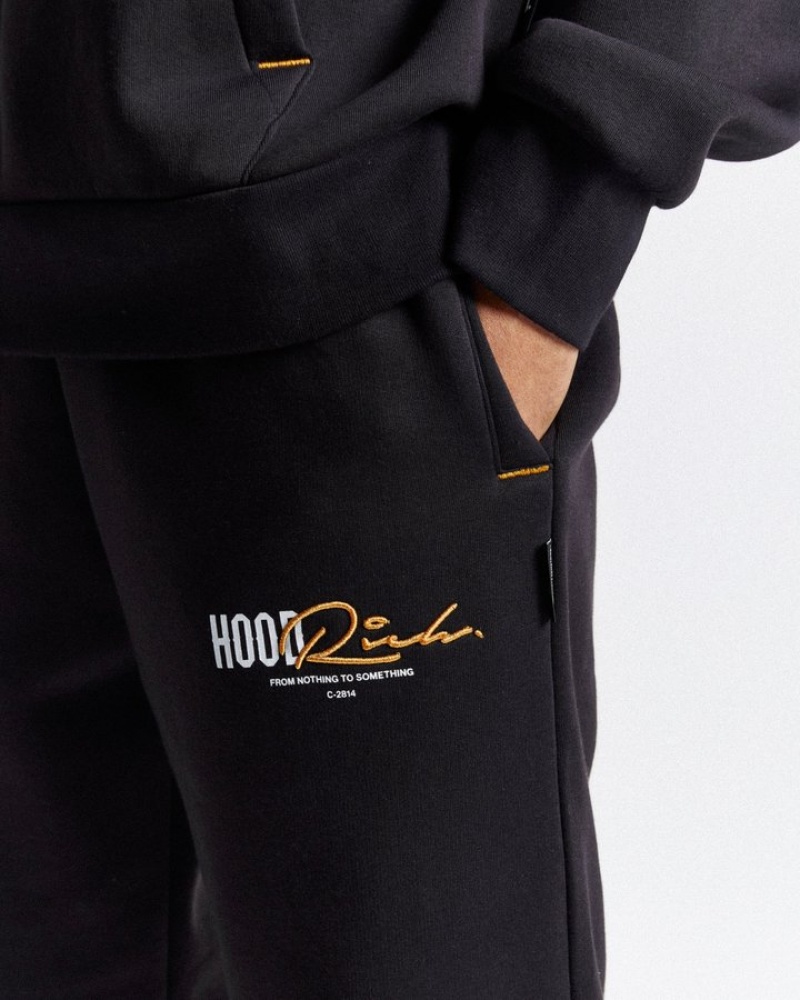 Black/White/Orange Hoodrich Moiety Joggers Joggers | 1045-IVPBU