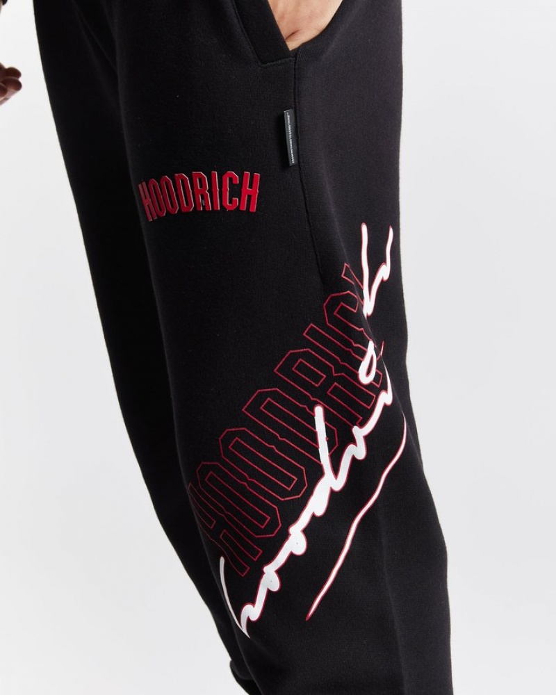 Black/White/Red Hoodrich Caliber Joggers Joggers | 6738-TJKLY