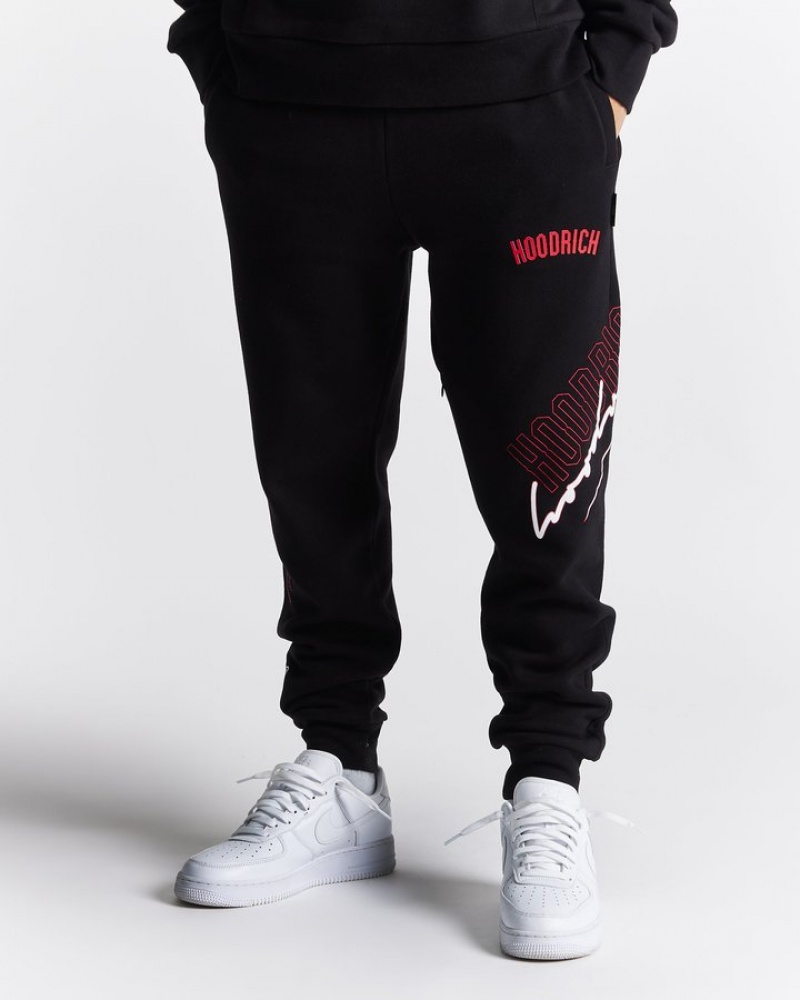 Black/White/Red Hoodrich Caliber Joggers Joggers | 6738-TJKLY