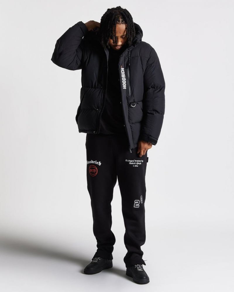 Black/White/Red Hoodrich Limit Jacket Outerwear | 0756-CJALZ