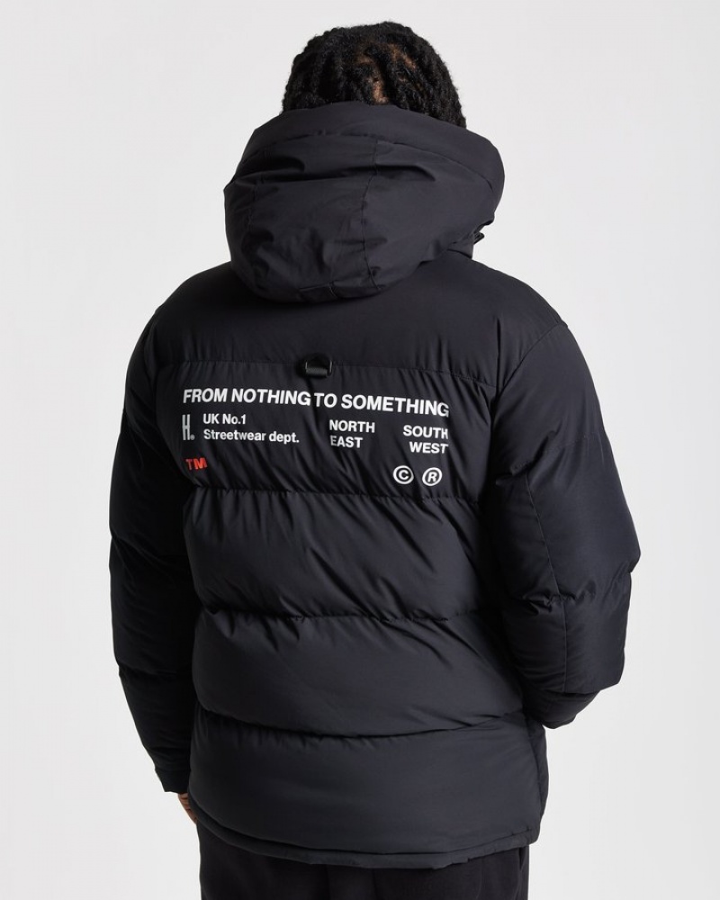 Black/White/Red Hoodrich Limit Jacket Outerwear | 0756-CJALZ