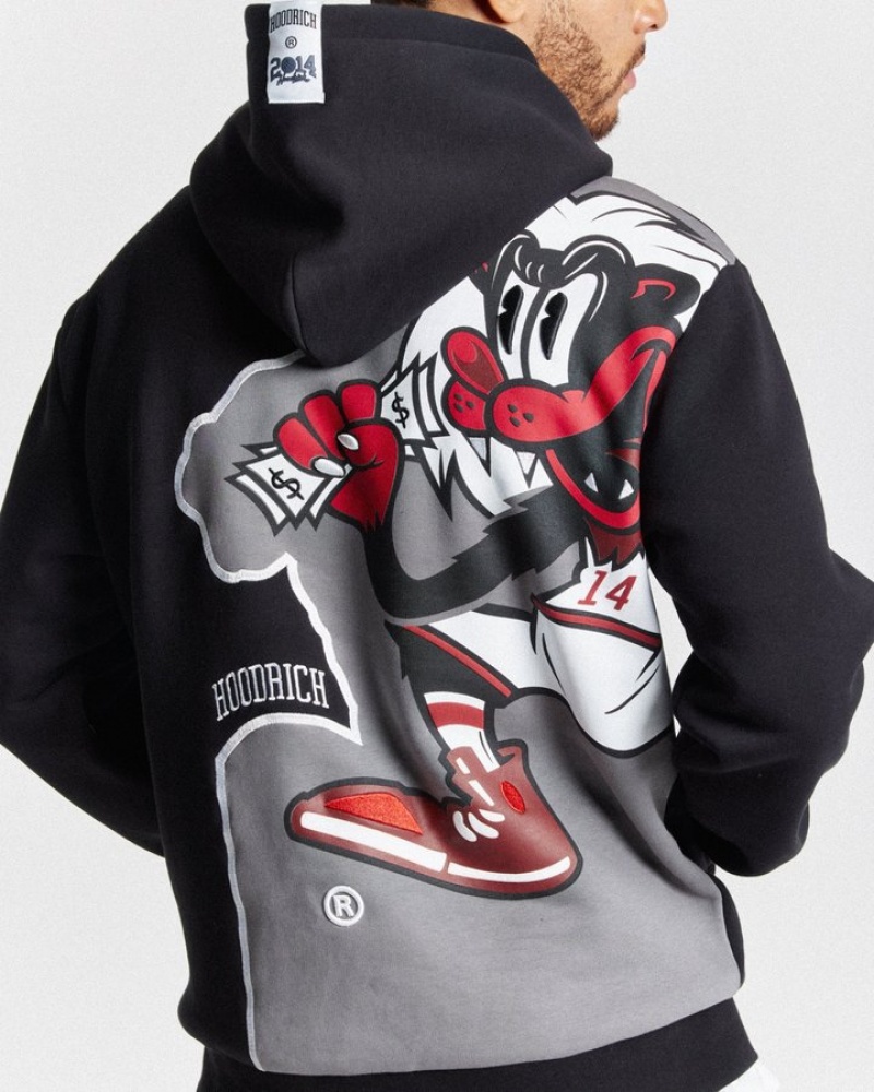 Black/White/Red Hoodrich Menace Hoodie Hoodies | 8716-ETBJU