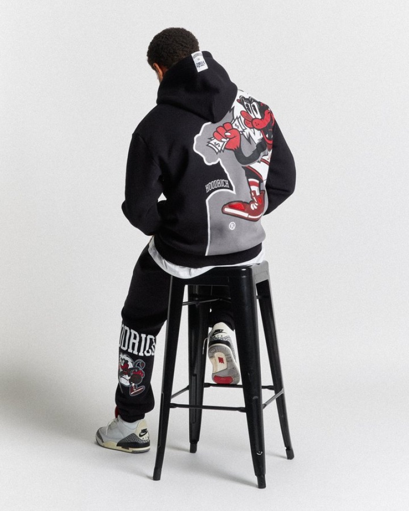 Black/White/Red Hoodrich Menace Hoodie Hoodies | 8716-ETBJU